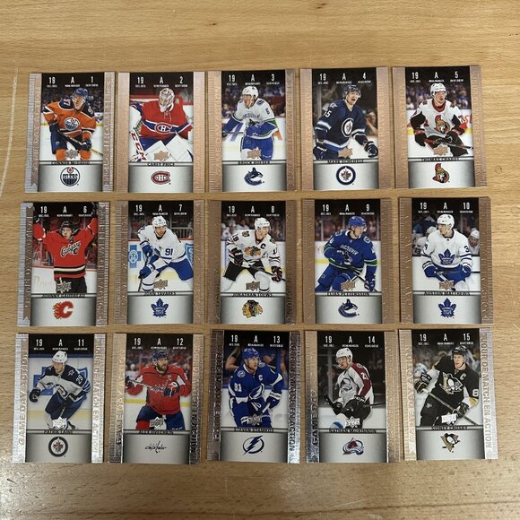 2019-20 Upper Deck Tim Hortons Game Day Action Complete Insert Set #HGD1-15 - Picture 1 of 5